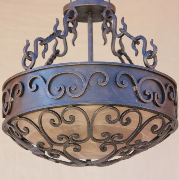 Wrought iron deals pendant light fixtures