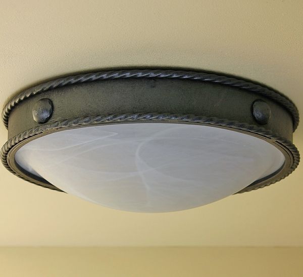 66202 Spanish Contemporary Style Flush Ceiling Light Spanish Revival