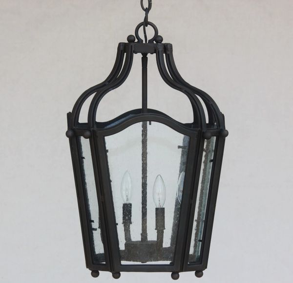 21274 Spanish Contemporary Style Iron Hanging Pendant Lantern Light