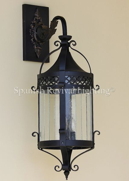 7187-3 Tuscan Style Hanging Outdoor Wall Lantern | Spanish Revival Lighting