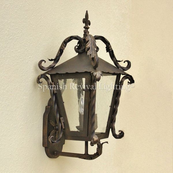 7230-3 Tuscan Outdoor Exterior Wall Lantern Fixture | Spanish Revival ...