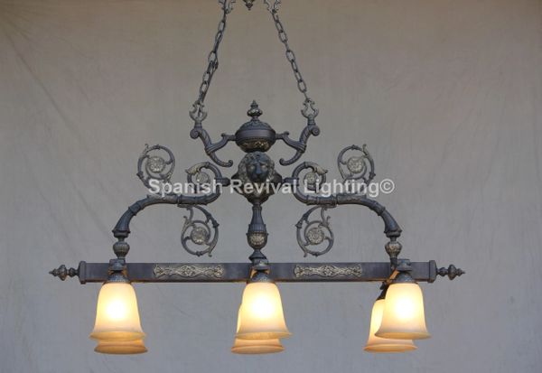 3621-6 Old World European Solid Brass Casting Chandelier