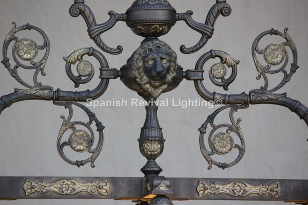 European Garden Brass Chandelier Classical Warm And Romantic Iron