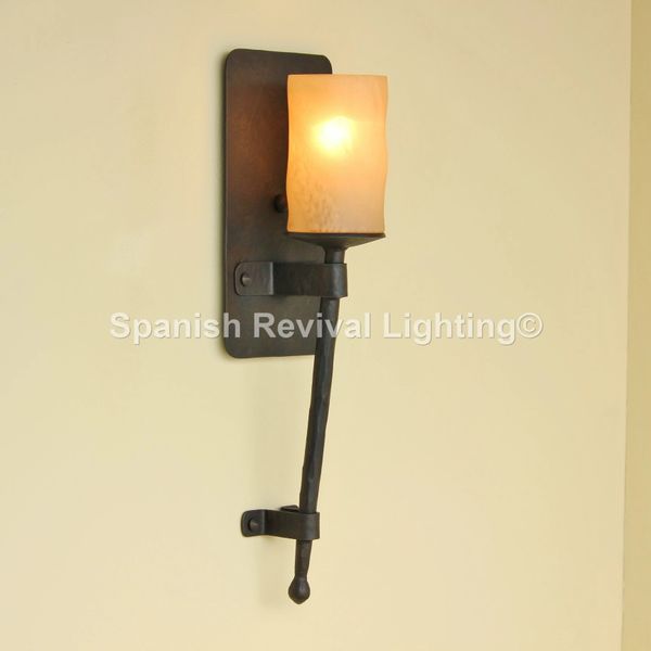 Spanish style indoor wall outlet sconces