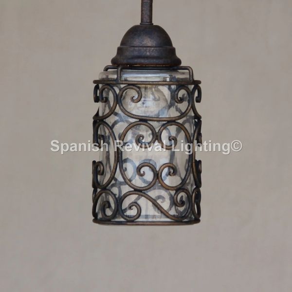 Lantern style mini pendant on sale light