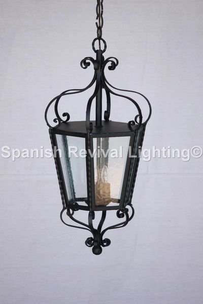 2175-3 Spanish/Mediterranean Style Iron Hanging Light | Spanish Revival ...