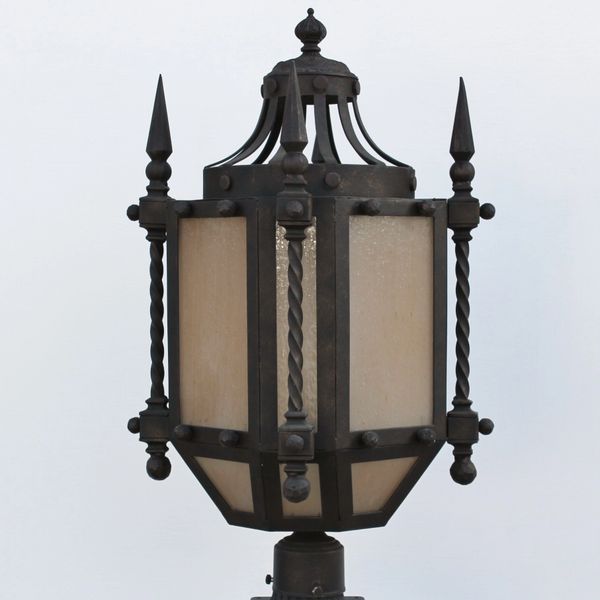 Details about   LARGE PAIR WROUGHT IRON SPANISH REVIVAL GOTHICWALL SCONCE LAMP LANTERN 