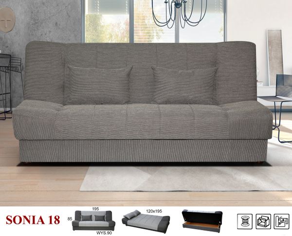 Click clack deals sofa with storage