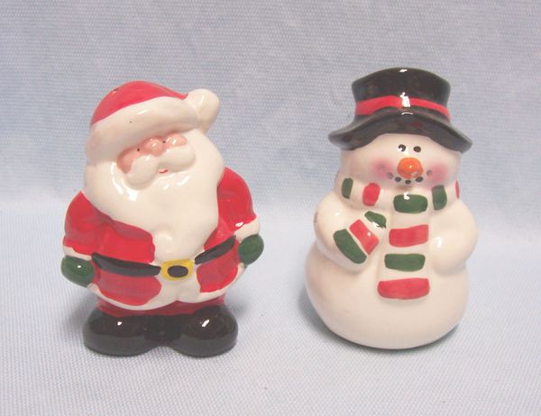 Salt Pepper Shakers Cute Pair Christmas Santa Snowman Shaker Gifts And Collectibles Galore Offering Unique Gift Ideas