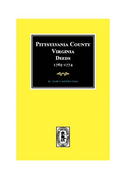Pittsylvania County, Virginia Deeds 1765-1774.