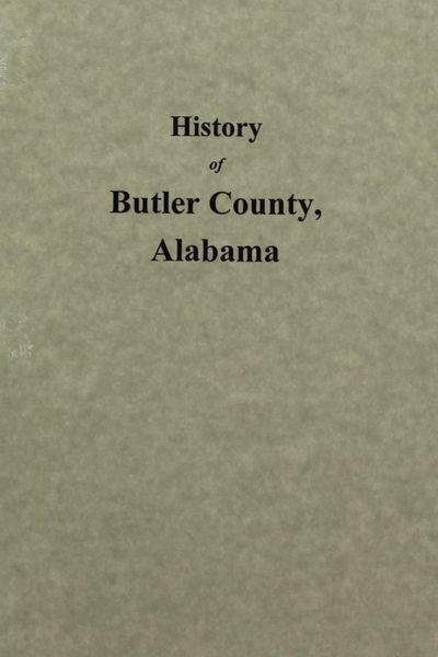 Butler County, Alabama, History of.