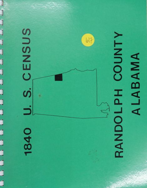 1840 Census of Randolph County, Alabama
