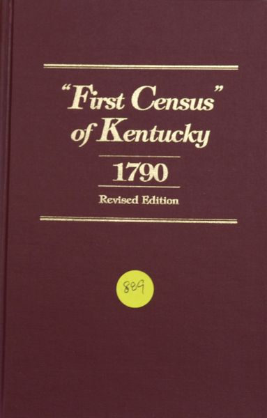 First Census of Kentucky: 1790