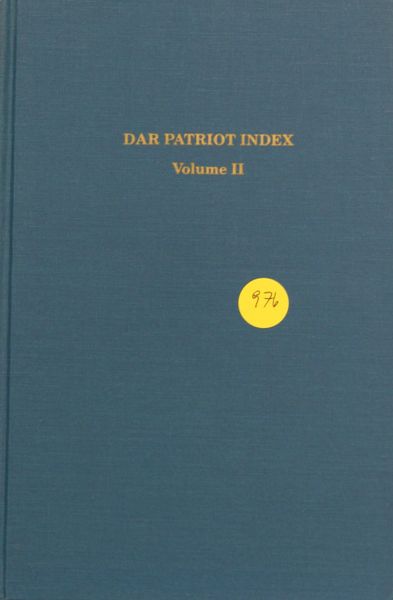 DAR Patriot Index, Volume #2