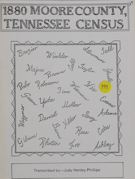 1880 Census of Moore County, Tennessee