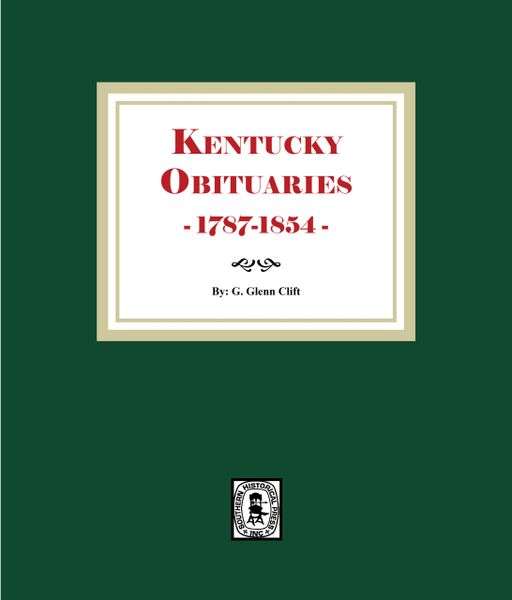 Kentucky Obituaries, 1787-1854