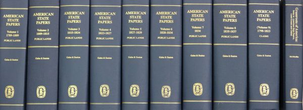 The American State Papers. ( 10 volume set including Grassroots to America )