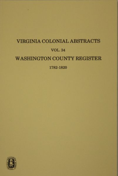 Washington County, Virginia Records, Vol. 34.
