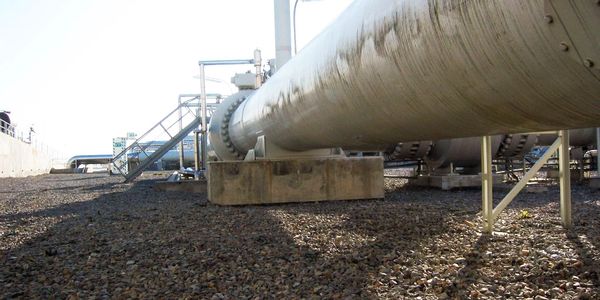 Cathodic protection of underground steel, pipe in soil