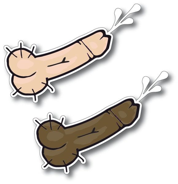 PACK OF 8 penis dick cock prank decal sticker funny gay LGBT vinyl car window truck bachlorette party joke gag gift april fools Adult Crude
