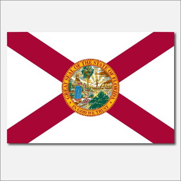FLORIDA STATE FLAG VINYL DECAL STICKER