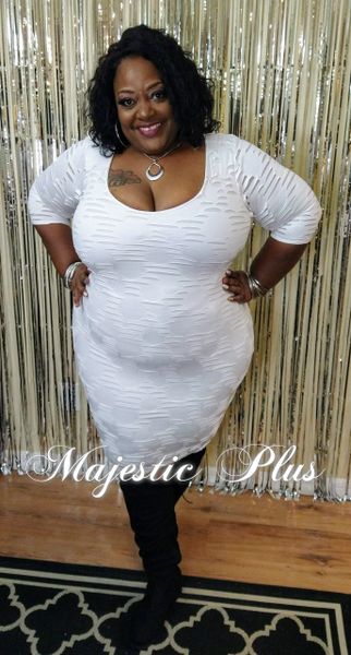 Winter white shop plus size dress