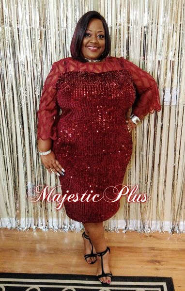 Sequin cocktail clearance dress plus size