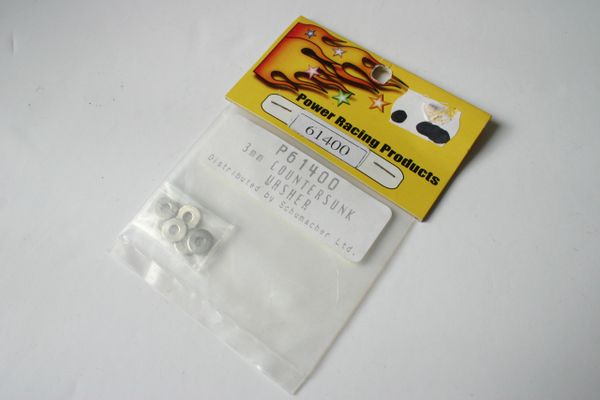 Power Racing P61400 3mm Countersunk Washers