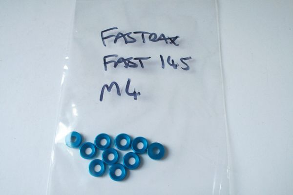 Fastrax M4 Countersunk Head Screw Washers (Blue Aluminium) FAST145