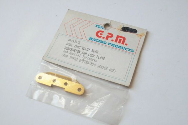 GPM Vintage Zinc Alloy Rear Suspension Arm Lock Plate For Kyosho Optima Mid A053