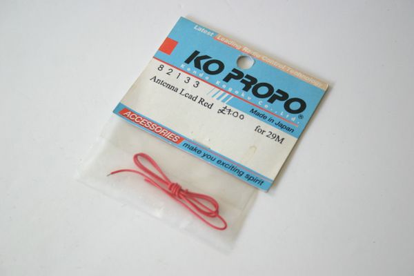 Ko Propo 82133 Replacement Receiver Antenna Lead Red For 29Mhz
