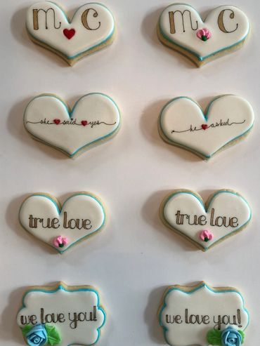 More bridal shower cookies!