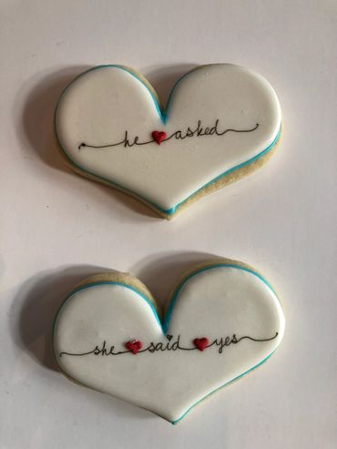 Bridal shower cookies