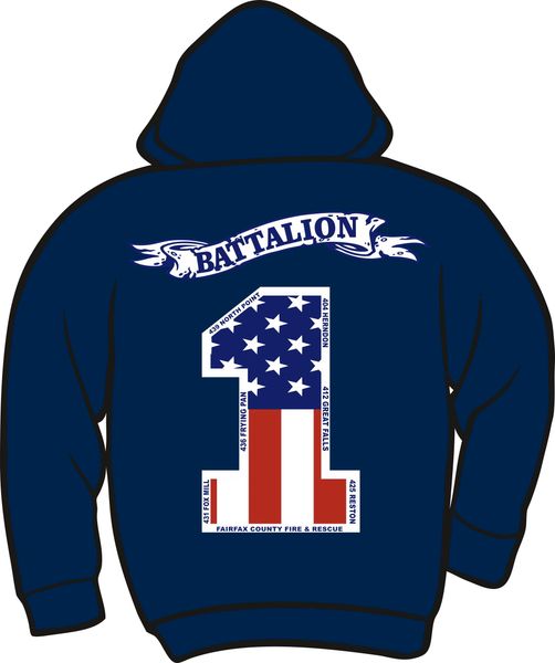 Battalion 1 Lightweight Zipper Hoodie