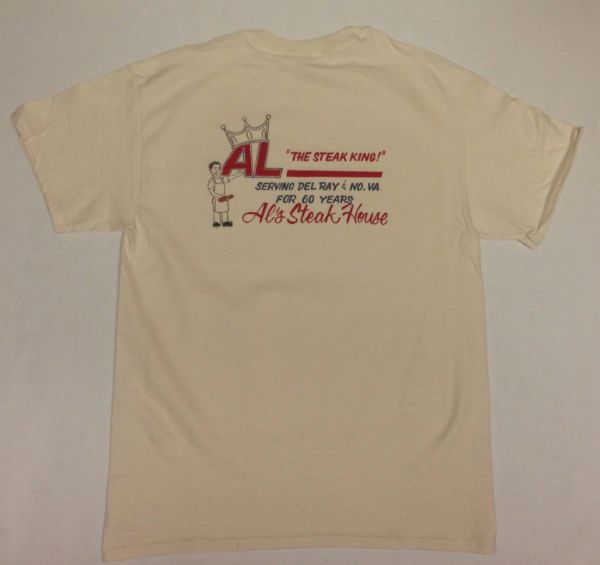 Al's Steakhouse - Steak King by Donnie Strother T-shirt - click for shirt colors