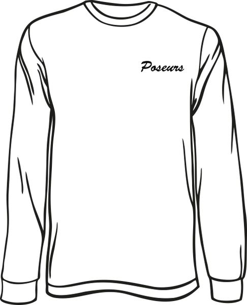 Poseurs Long-Sleeve T-Shirt with Left Chest