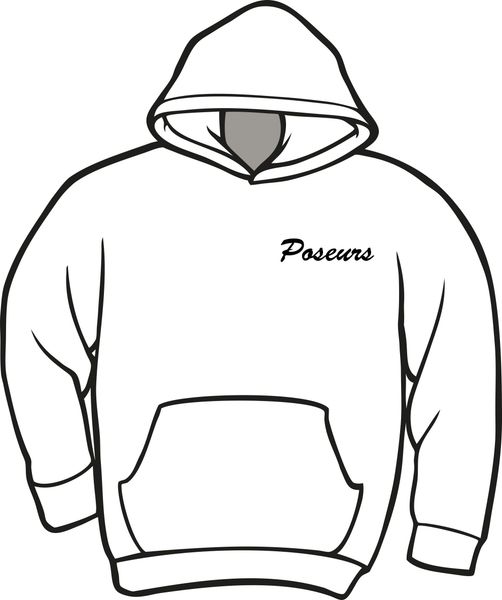 Poseurs Hoodie with Left Chest