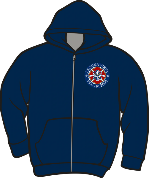 Laguna Vista Fire-Rescue Lightweight Zipper Hoodie