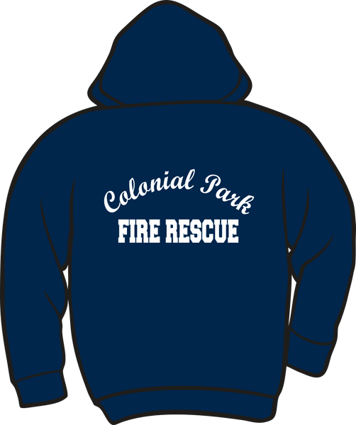 Colonial Park Fire Rescue Lightweight Zipper Hoodie