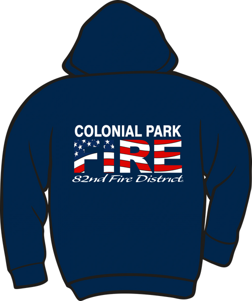 Colonial Park Flag Heavyweight Zipper Hoodie