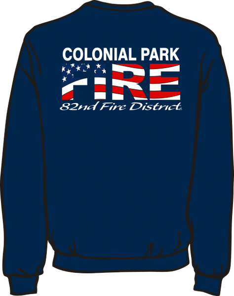 Colonial Park Flag Lightweight Sweatshirt
