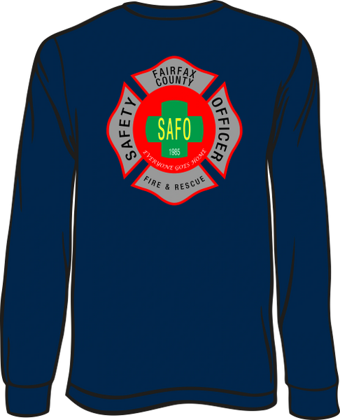 Fairfax County Safety Officer 401 Long-Sleeve T-Shirt