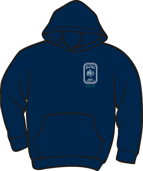 Fairfax County Safety Officer 401 Heavyweight Hoodie