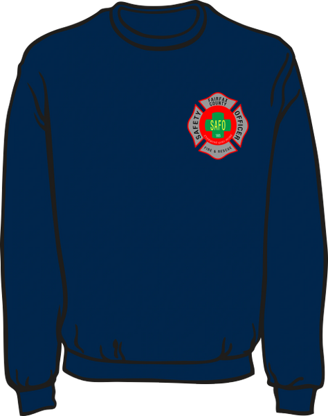 Fairfax County Fire and Rescue Safety Officer Lightweight Sweatshirt