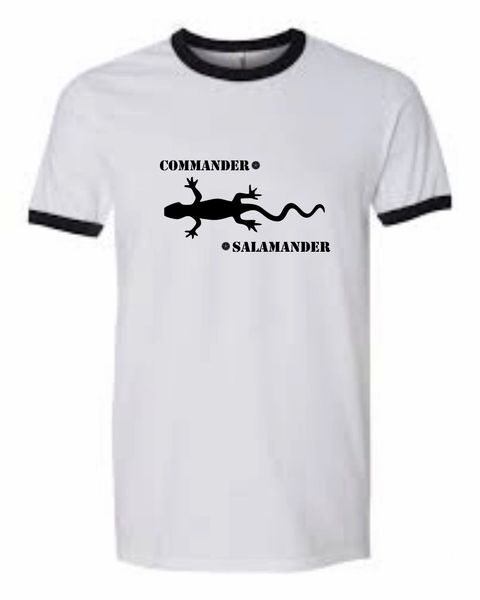 Commander Salamander Ringer T-Shirt