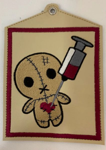 Vaccination Card Holder-Voodoo Doll