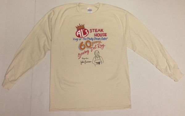 Al's Steakhouse - 60 years by Donnie Strother long-sleeve T-shirt - click for shirt colors