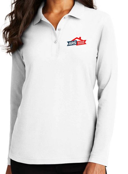 ARS Ladies Silk Touch Long-Sleeve Polo