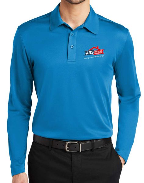 ARS Silk Touch Long-Sleeve Performance Polo