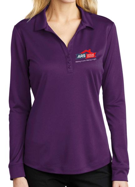 ARS Ladies Silk Touch Long-Sleeve Performance Polo